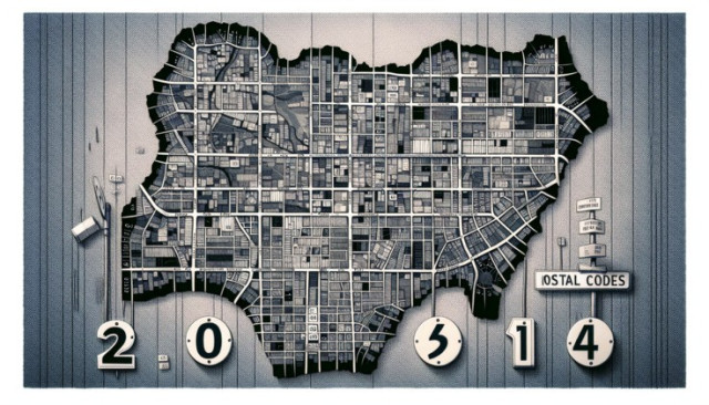 Nigeria Map with Postal Codes in 2024