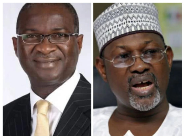 Former Minister of Works, Babatunde Fashola, and the ex-chairman of the Independent National Electoral Commission (INEC), Attahiru Jega
