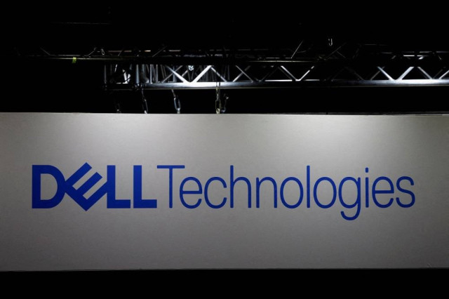 The logo of Dell Technologies at the Milipol Paris in Villepinte near Paris, France, November 15, 2023