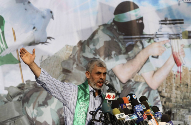 Yahya Sinwar in a file photo taken in Gaza on October 21, 2011