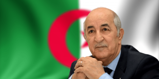 Photo of Algeria’s incumbent President, Abdelmadjid Tebboune