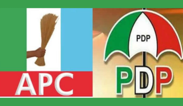 Photo of APC and PDP Logo