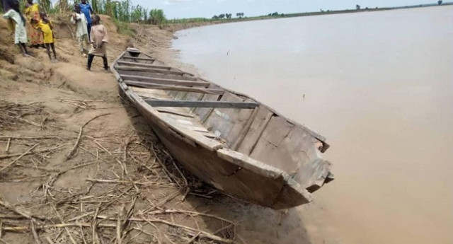 The boat involved in the mishap