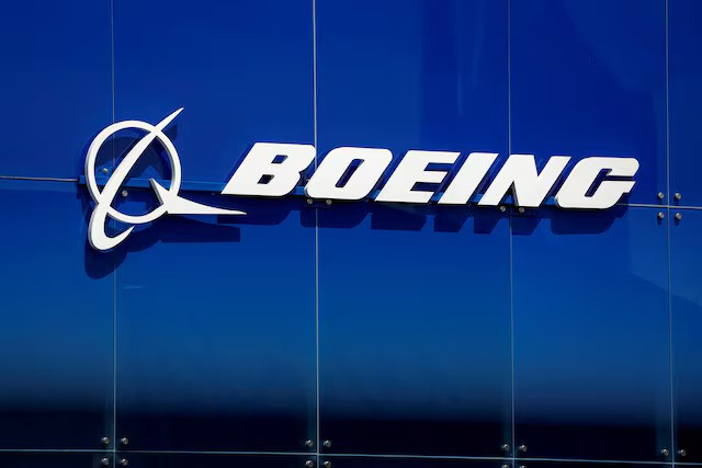 A Boeing logo
