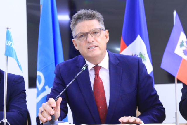 Picture of UNICEF representative, Bruno Maes