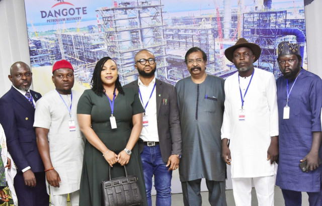 L-R: Global Integrity Crusade Network, Edward Ejembi; Guidance of Democracy and Development Initiative, Igwe Ude – Umanta; Save Humanity Advocacy Centre, Mary Ogwiji; Rising Up for a United Nigeria, Solomon Adodo; Vice President, Oil & Gas, Dangote Indust