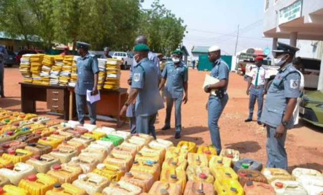 Customs Intercept Litres of Petrol