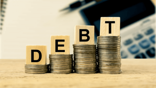 Picture illustrating debt