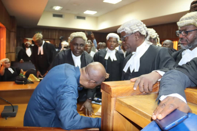 The immediate-past Governor of the Central Bank of Nigeria, Godwin Emefiele in court