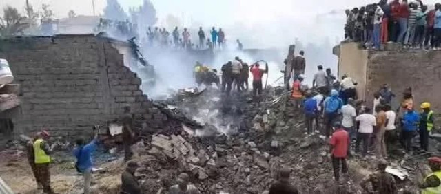 Scene of the plane crash