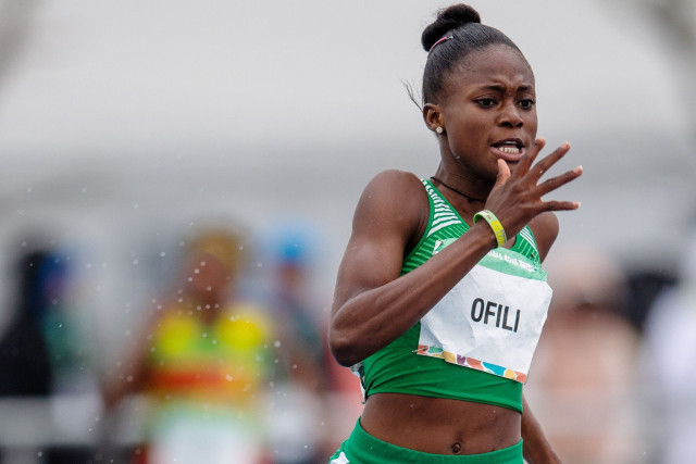 Picture of  Nigerian sprinter, Favour Ofili