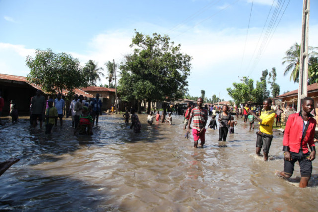 A flooded area in Kano