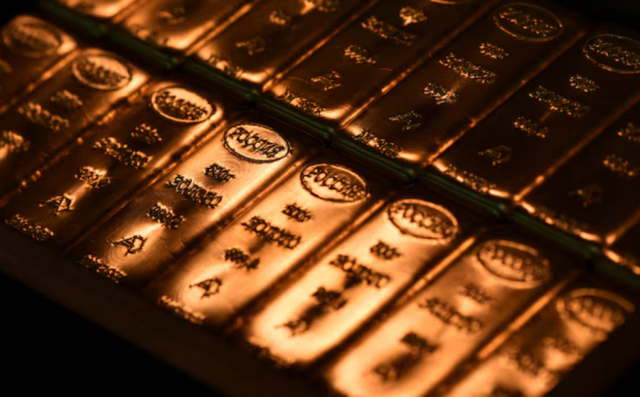 Ingots of 99.99 percent pure gold are placed in a workroom at the Novosibirsk precious metals refining and manufacturing plant in the Siberian city of Novosibirsk, Russia, September 15, 2023