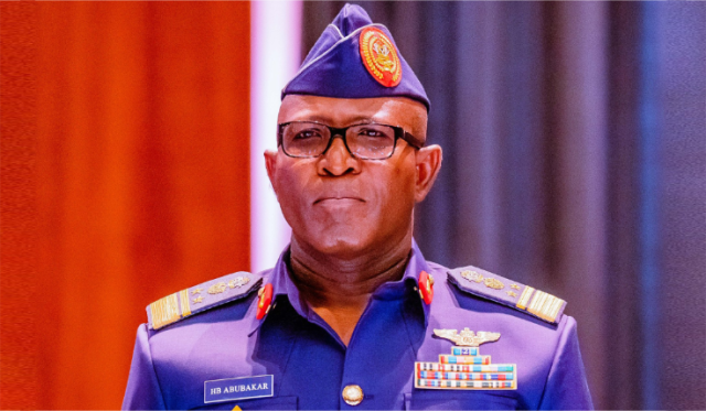 Photo of the Chief of Air Staff, Air Marshal Hassan Abubakar