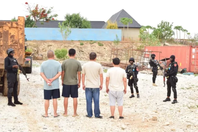 Four Chinese National Arrested at illegal mining site