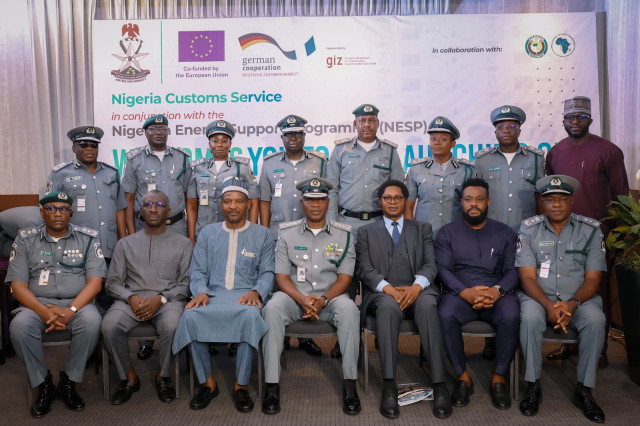 @Abiodun Saheed Omodara 
CGC , Bashir Adeniyi (sitting 4th from left) with other key officials during the launch of the project in Abuja