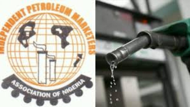 Independent Petroleum Marketers Association of Nigeria  logo and  Petrol Nozzle