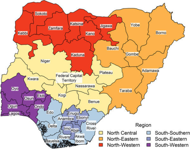 Picture of Map of Nigeria