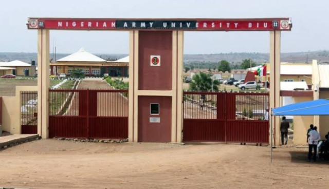The Nigerian Army University, Biu, Borno State Front gate
