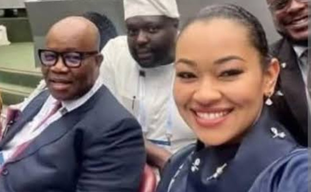 Senate President Godswill Akpabio and Senator Natasha Akpoti-Uduaghan