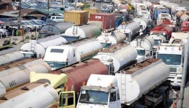 Tankers park for loading