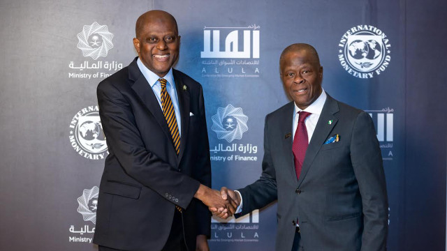 Governor of the Central Bank of Nigeria (CBN), Yemi Cardoso, along with the Minister of Finance, Olawale Edun