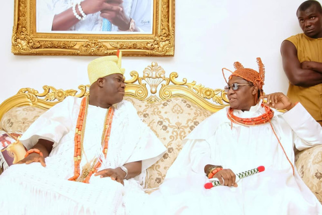 Ooni of Ife, Oba Adeyeye Ogunwusi and Royal Majesty Oba Ewuare Il, Oba of Benin