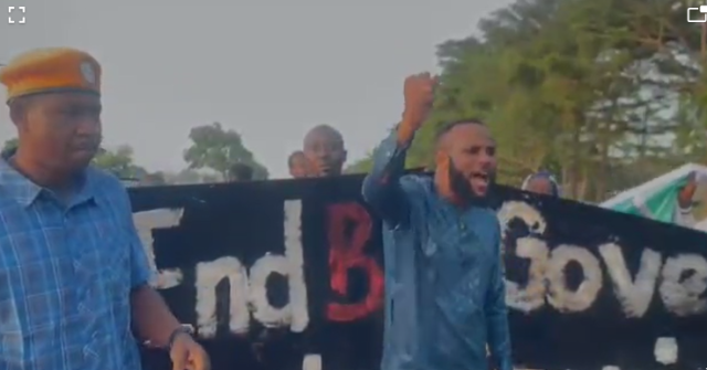 Protesters in Abuja on Thursday