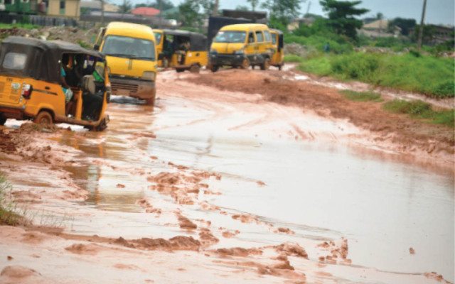 Bad Road in Ogun state