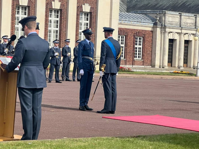 David Sangokoya receives the Sword of Honour