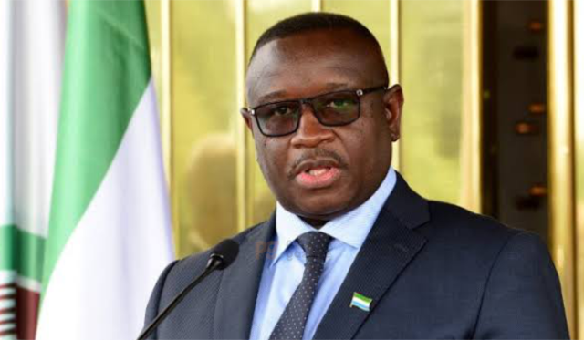 Sierra Leone President Julius Maado Bio