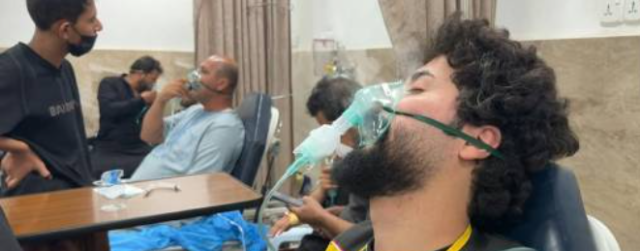 hospitalised pilgrims