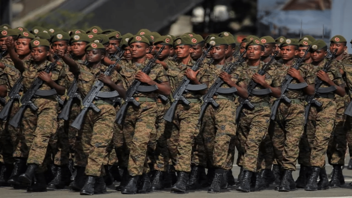 Ethiopian Soldiers on Parade