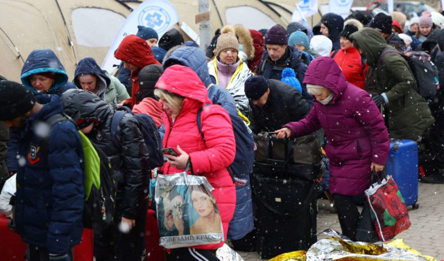Refugees used to illustrate the story