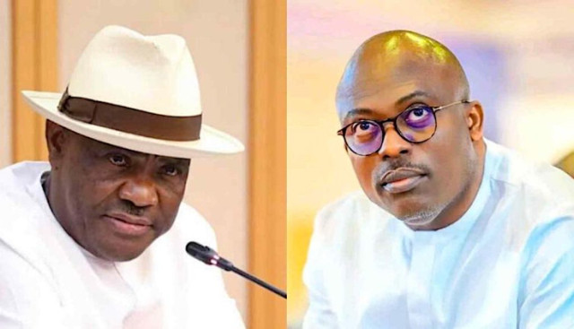 Photo of Minister of the Federal Capital Territory, Nyesom Wike and Governor Siminalayi Fubara