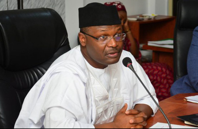 Photo of the INEC Chairman, Prof Mahmood Yakubu