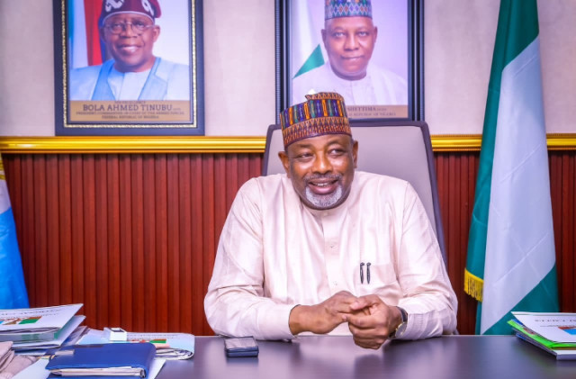 Photo of the Minister of Agriculture and Food Security, Sen Abubakar Kyari