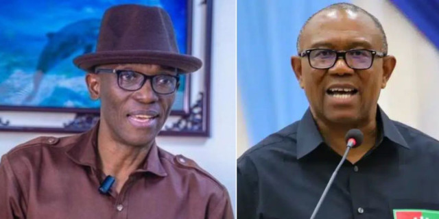 Photo of Julius Abure and former presidential candidate in 2023 election, Peter Obi