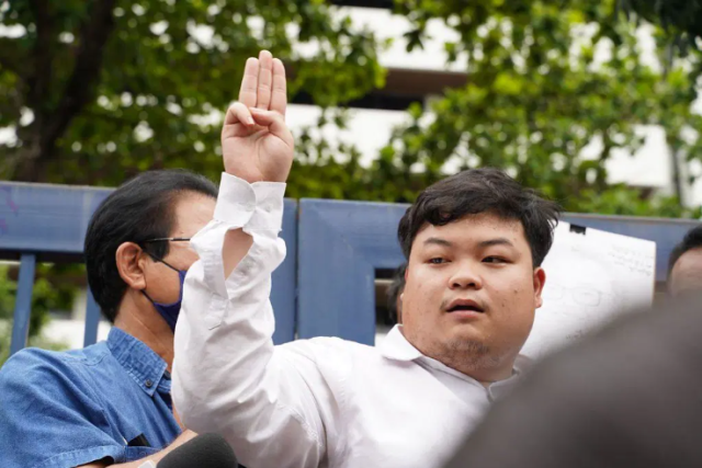 Photo of Thai pro-democracy activist, Parit Chiwarak