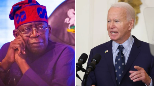 Photo of President Bola Tinubu and Joe Biden