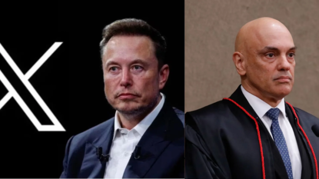 Photo of X Owner, Elon Musk and Supreme Court Justice, Alexandre de Moraes