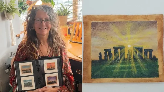 Artist Repurposes Teabags To Create Paintings of Well-Known British Landmarks