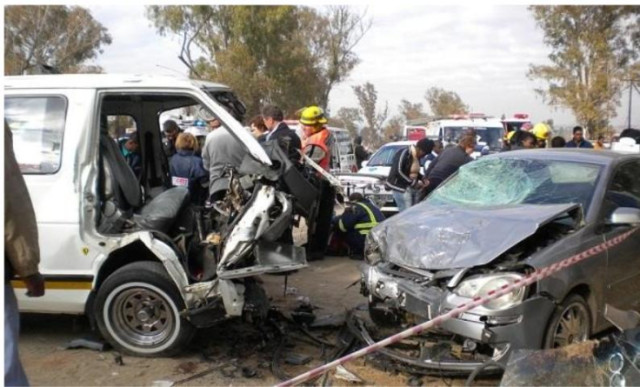 Photo of Accident along the Sagamu Express junction of Ogun State