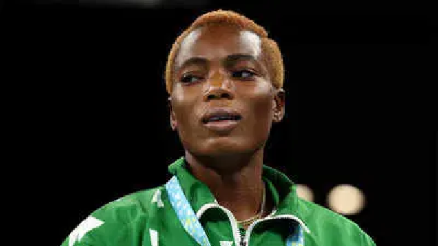 Photo of Nigerian boxer Cynthia Ogunsemilore