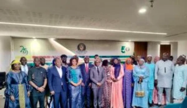 ECOWAS parliamentarians at the delocalised meeting of the parliament’s Joint Committee on Education, Science, Culture, Health, Telecommunications and Information Technology in Dakar, Senegal, on Monday
