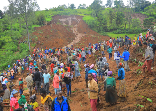 Ethiopia Citizens and Landslide