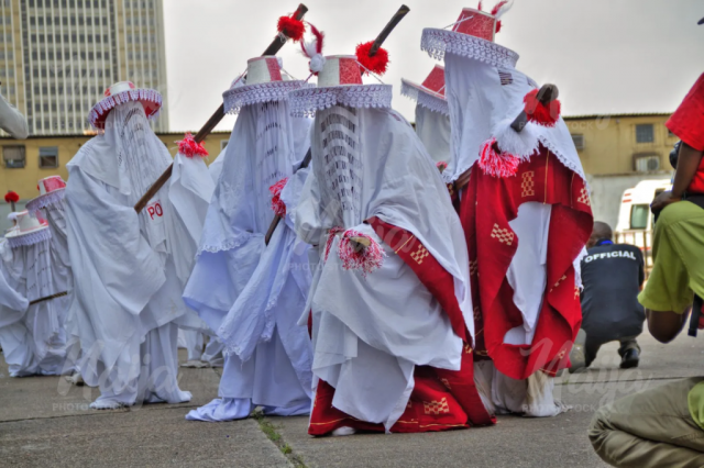 Eyo masquerader dances