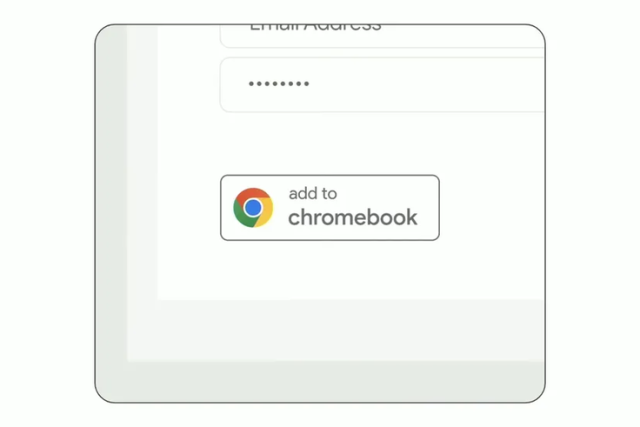 Add to Chromebook badge on website