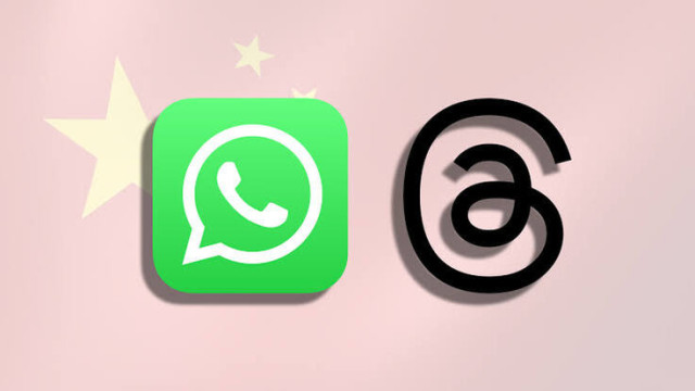 WhatsApp and Threads Logo in China