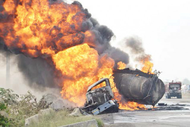 Fuel tanker explosion